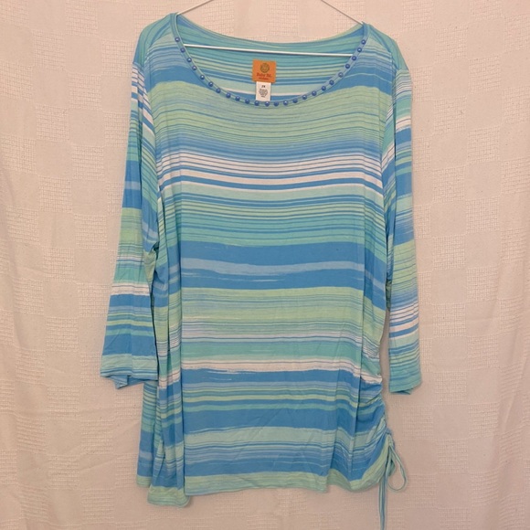EUC Ruby Rd. 3/4 Long Sleeve Knit Top, size US 2x - Picture 1 of 7